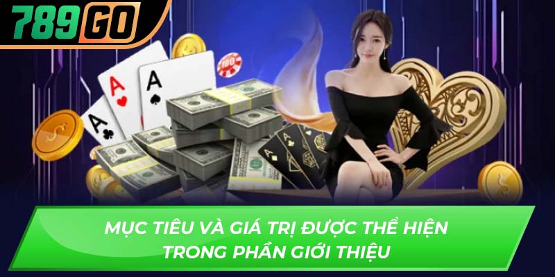 Mục tiêu và giá trị được thể hiện trong phần giới thiệu